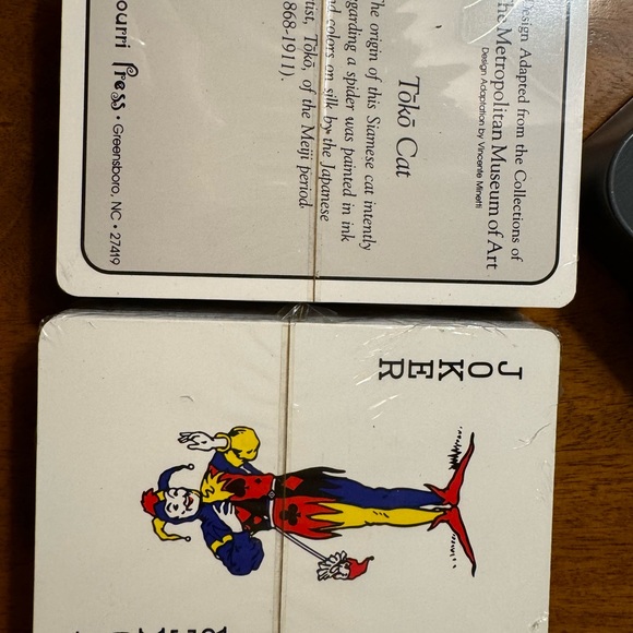 Metropolitan Museum of Art Playing Cards (2 decks) in Metal Souvenir Case | NWOT - Picture 5 of 6